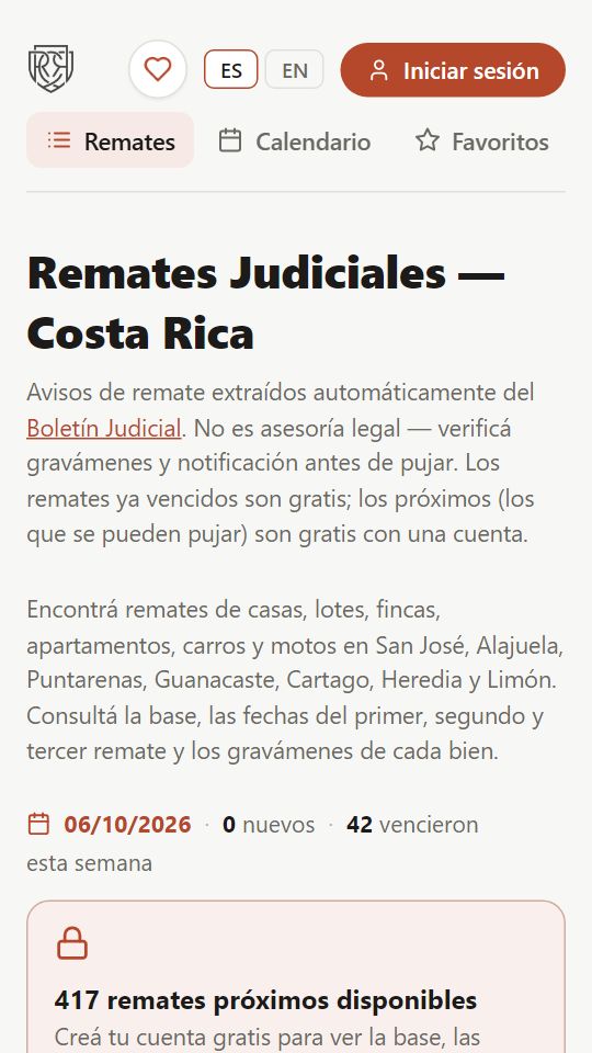 Remates Judiciales CR